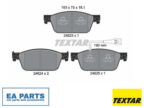 Brake pad set disc - disc,