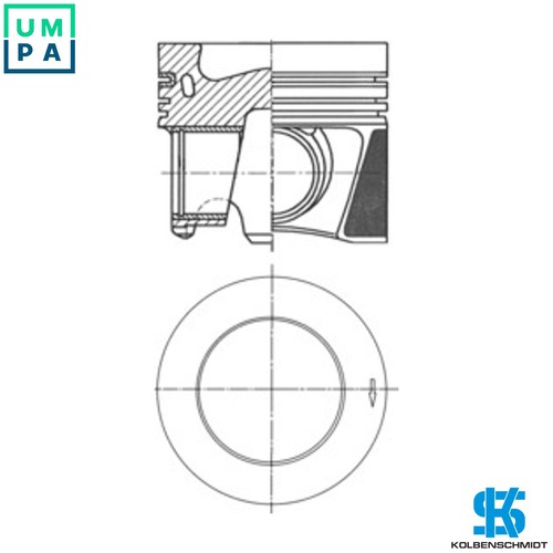 Piston 41862600 std for - piston, vw