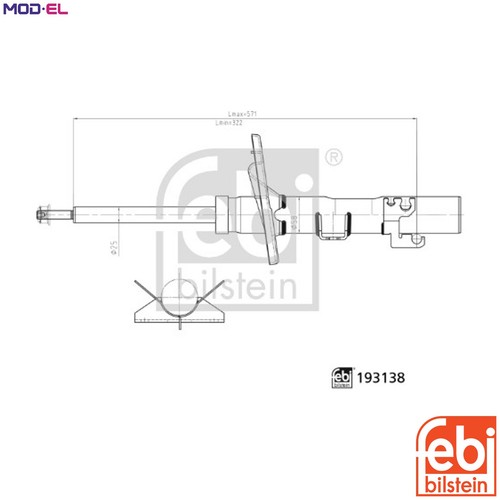 Shock absorber 193138 for - absorber,