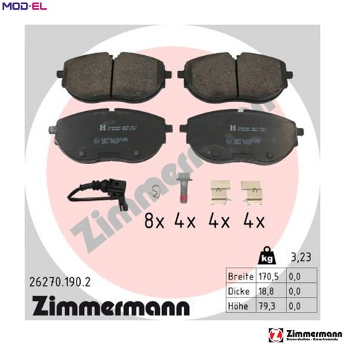 Brake pad set disc - pad,
