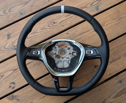 New leather steering wheel - new,