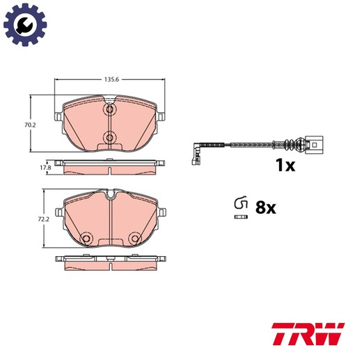 Brake pad set disc - brake,