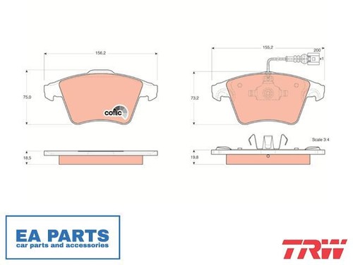Brake pad set disc - brake,
