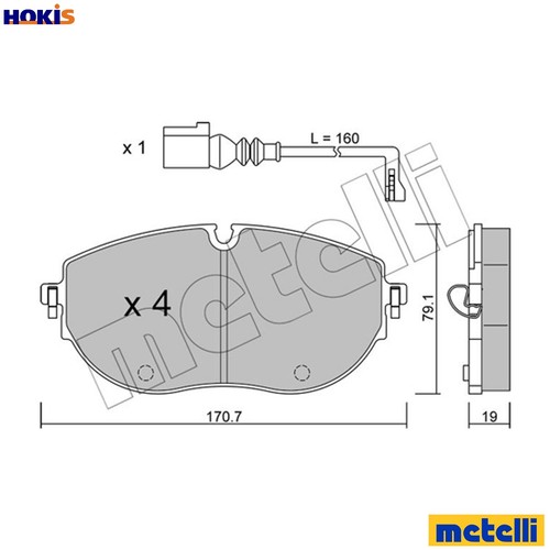 Brake pad set - pad, disc