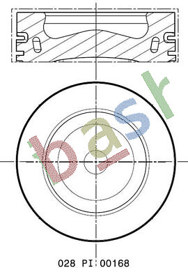 Piston std with rings fits - rings,