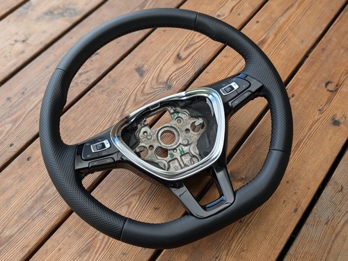 New leather steering wheel - new,