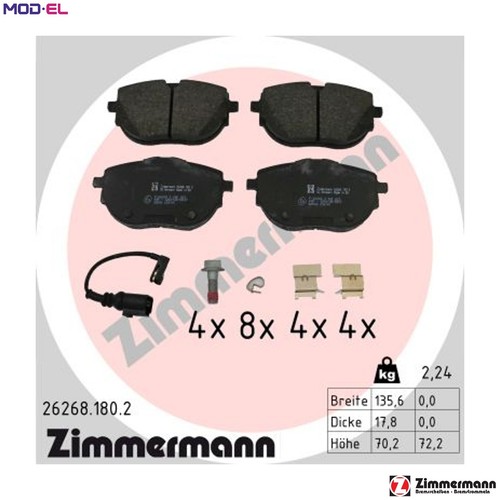 Brake pad set disc - brake,