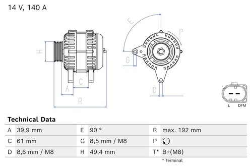 Bosch generator for amarok - generator,